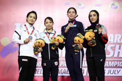 مراسم توزيع مدالهاي روز اول مسابقات قهرماني آسيا 2023