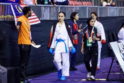 مبارزات مبينا حيدري در مسابقات قهرماني آسيا 2023