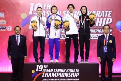 مراسم توزيع مدالهاي روز دوم مسابقات قهرماني آسيا 2023