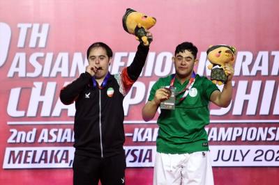 مراسم توزيع مدالهاي روز دوم مسابقات قهرماني آسيا 2023