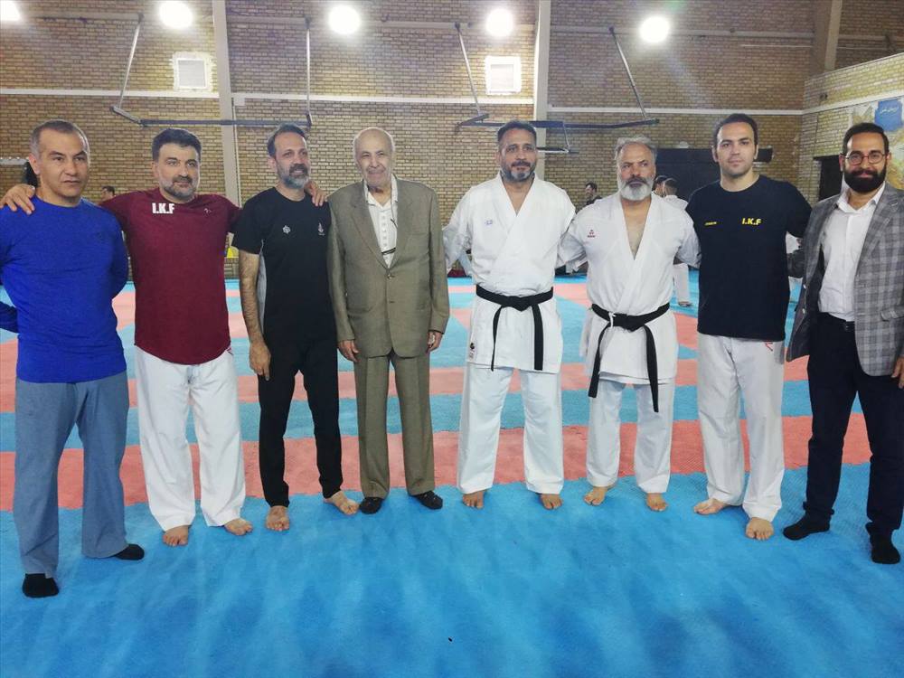 حضور استاد سلیمی پیشکسوت ارزنده کاراته کشورمان در تمرین تیم ملی