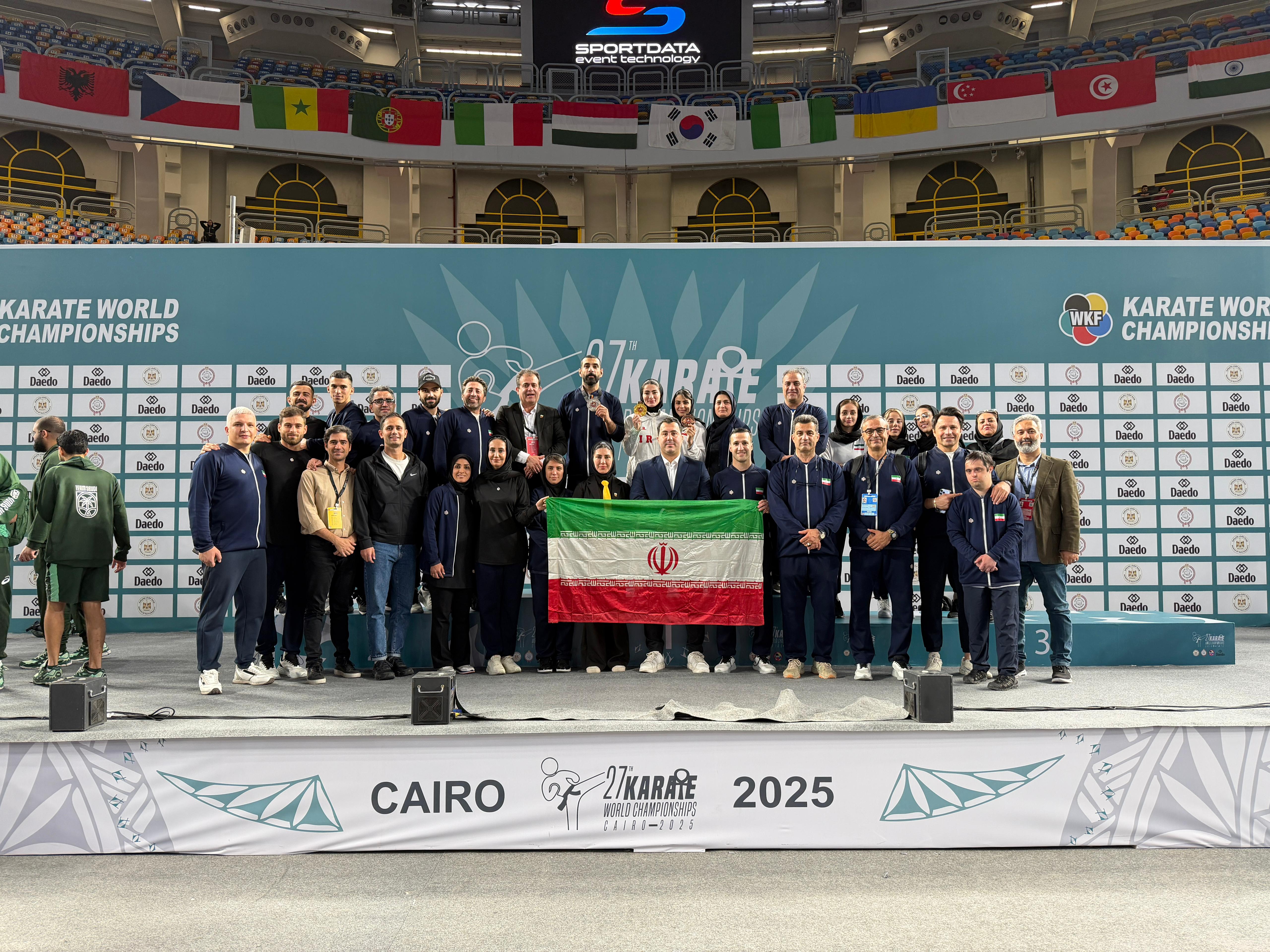 تيم ملي كاراته ايران نايب‌قهرمان بيست‌وهفتمين دوره رقابت‌هاي جهاني شد