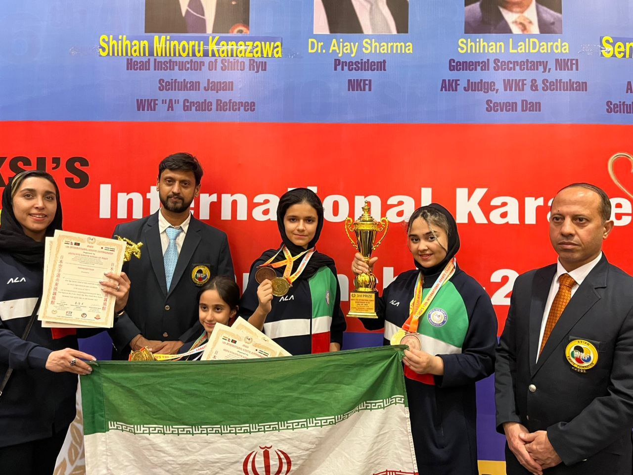 عنوان سومي ايران در مسابقات بين المللي سبك شيتوريو سي فوكان هند