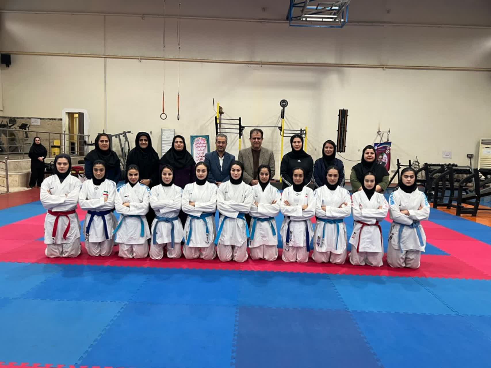 حضور مسئولين فدراسيون در اردوي تيم ملي كاراته بانوان 