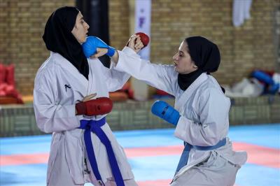 تمرينات مشترك تيم ملي كاراته بانوان با روسيه 