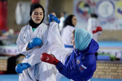 تمرينات مشترك تيم ملي كاراته بانوان با روسيه 