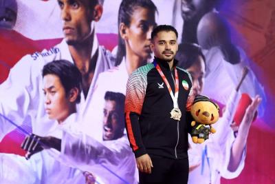 مراسم توزيع مدالهاي روز اول مسابقات قهرماني آسيا 2023