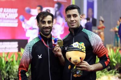 مراسم توزيع مدالهاي روز اول مسابقات قهرماني آسيا 2023