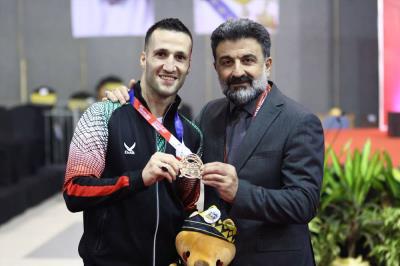 مراسم توزيع مدالهاي روز اول مسابقات قهرماني آسيا 2023