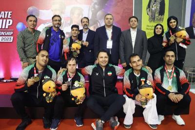 مراسم توزيع مدالهاي روز دوم مسابقات قهرماني آسيا 2023