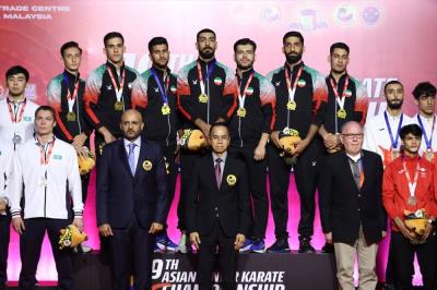 مراسم توزيع مدالهاي روز پاياني مسابقات قهرماني آسيا 2023