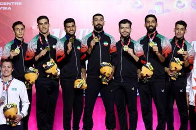 مراسم توزيع مدالهاي روز پاياني مسابقات قهرماني آسيا 2023