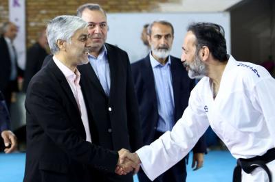 بازديد سرپرست وزارت ورزش و رئيس كميته ملي المپيك از اردوي تيم ملي كاراته