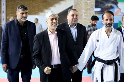 بازديد سرپرست وزارت ورزش و رئيس كميته ملي المپيك از اردوي تيم ملي كاراته