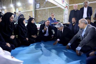 بازديد سرپرست وزارت ورزش و رئيس كميته ملي المپيك از اردوي تيم ملي كاراته