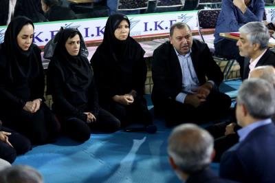 بازديد سرپرست وزارت ورزش و رئيس كميته ملي المپيك از اردوي تيم ملي كاراته