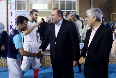 بازديد سرپرست وزارت ورزش و رئيس كميته ملي المپيك از اردوي تيم ملي كاراته
