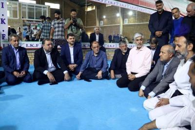 بازديد سرپرست وزارت ورزش و رئيس كميته ملي المپيك از اردوي تيم ملي كاراته