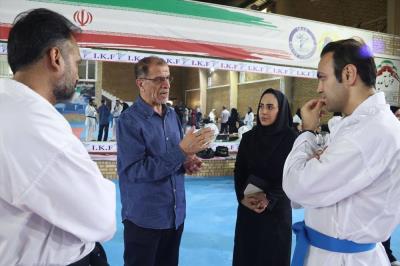 بازديد سرپرست وزارت ورزش و رئيس كميته ملي المپيك از اردوي تيم ملي كاراته