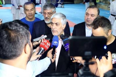 بازديد سرپرست وزارت ورزش و رئيس كميته ملي المپيك از اردوي تيم ملي كاراته