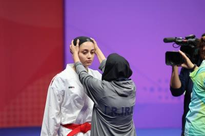 مبارزه مبينا حيدري در بازيهاي آسيايي هانگژو