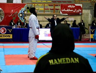 گزارش تصويري روز اول مسابقات انتخابي تيم ملي كاراته بانوان   