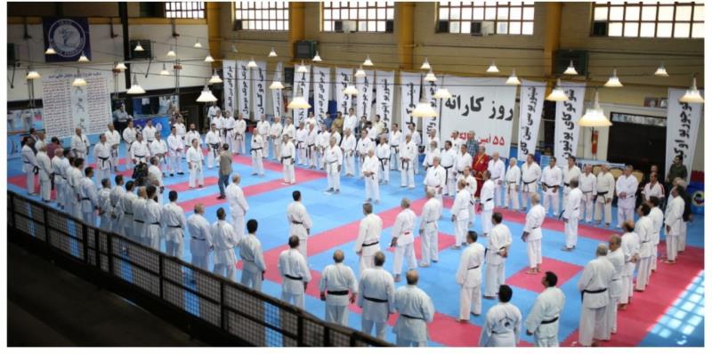برگزاري همايش و تمرين پيشكسوتان كاراته 