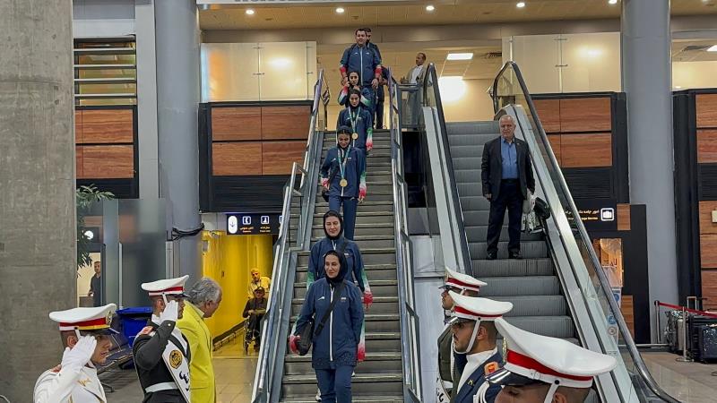 بازگشت تيم‌ملي كاراته از بازي‌هاي كشورهاي اسلامي