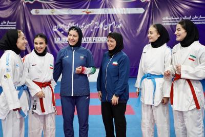 تمرينات ملي پوشان بانوان كاراته كشورمان پيش از اعزام به رقابت هاي قهرماني جهان