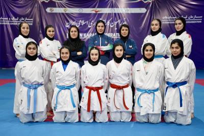 تمرينات ملي پوشان بانوان كاراته كشورمان پيش از اعزام به رقابت هاي قهرماني جهان