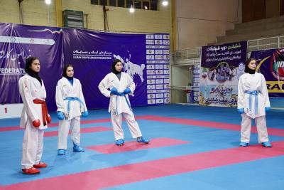تمرينات ملي پوشان بانوان كاراته كشورمان پيش از اعزام به رقابت هاي قهرماني جهان