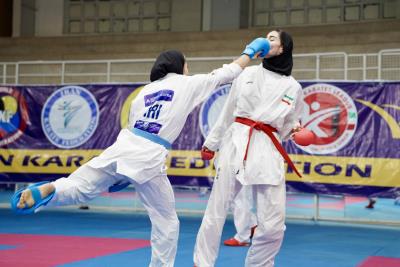 تمرينات ملي پوشان بانوان كاراته كشورمان پيش از اعزام به رقابت هاي قهرماني جهان