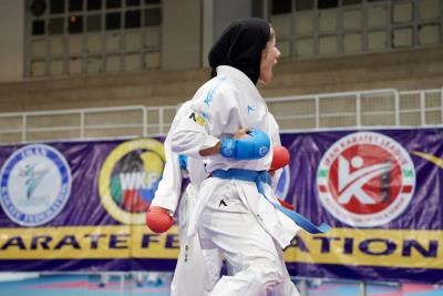 تمرينات ملي پوشان بانوان كاراته كشورمان پيش از اعزام به رقابت هاي قهرماني جهان