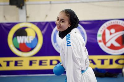 تمرينات ملي پوشان بانوان كاراته كشورمان پيش از اعزام به رقابت هاي قهرماني جهان