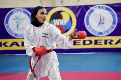 تمرينات ملي پوشان بانوان كاراته كشورمان پيش از اعزام به رقابت هاي قهرماني جهان