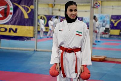 تمرينات ملي پوشان بانوان كاراته كشورمان پيش از اعزام به رقابت هاي قهرماني جهان