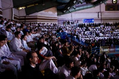 حضور پر شور خانواده كاراته در  گردهمايي بزرگ اقتدار ورزش كشور 