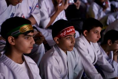 حضور پر شور خانواده كاراته در  گردهمايي بزرگ اقتدار ورزش كشور 