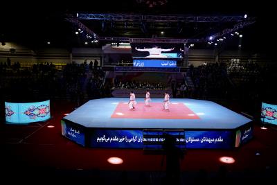 حضور پر شور خانواده كاراته در  گردهمايي بزرگ اقتدار ورزش كشور 