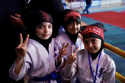 حضور پر شور خانواده كاراته در  گردهمايي بزرگ اقتدار ورزش كشور 