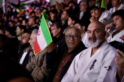حضور پر شور خانواده كاراته در  گردهمايي بزرگ اقتدار ورزش كشور 