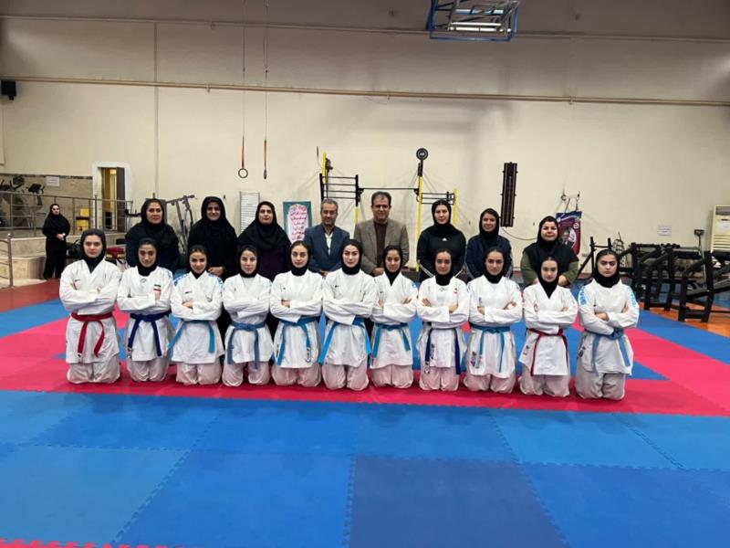 حضور مسئولين فدراسيون در اردوي تيم ملي كاراته بانوان 