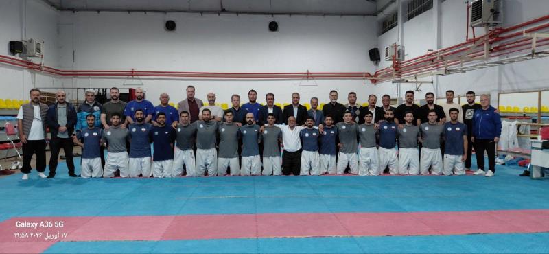 رئيس و نايب رئيس فدراسيون در اردوي تيم ملي كاراته 