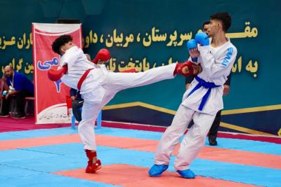 گزارش تصويري از روز سوم رقابت هاي ليگ كاراته وان ايران - همدان