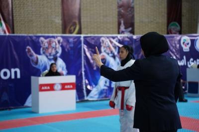 گزارش تصويري از روز دوم دومين مرحله ليگ كاراته وان دختران در شهريار